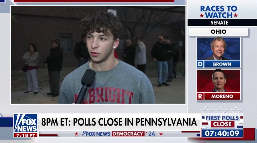 Pennsylvania voters reveal their presidential pick at the polls
