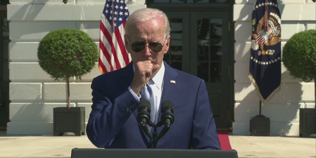 Biden coughs through CHIPS bill signing speech after COVID19 isolation