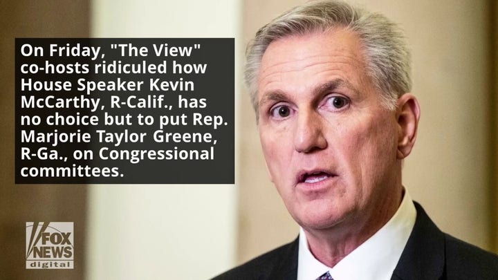 'The View' co-hosts mock House Speaker McCarthy, claim they could 'kick his butt'