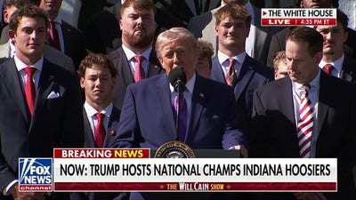 President Donald Trump hosts national football champions