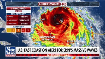 East Coast on alert for effects of Hurricane Erin