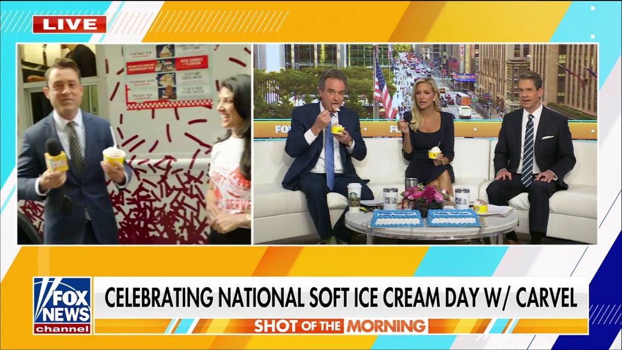 'Fox & Friends' celebrates National Soft Ice Cream Day with Carvel