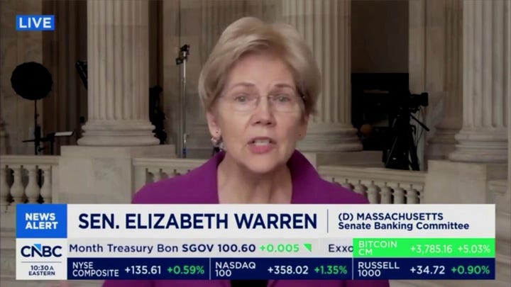 Warren confronted by CNBC host after saying Graham Platner was her 'kind of man'
