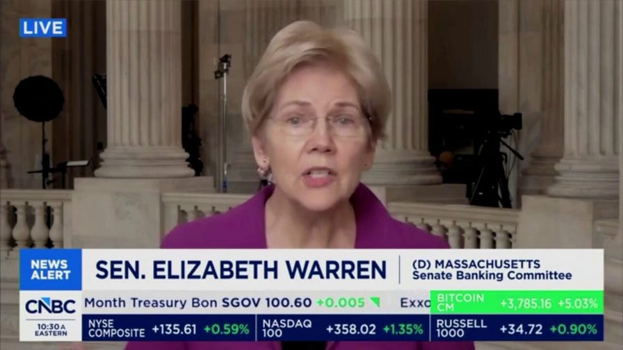 Warren confronted by CNBC host after saying Graham Platner was her 'kind of man'