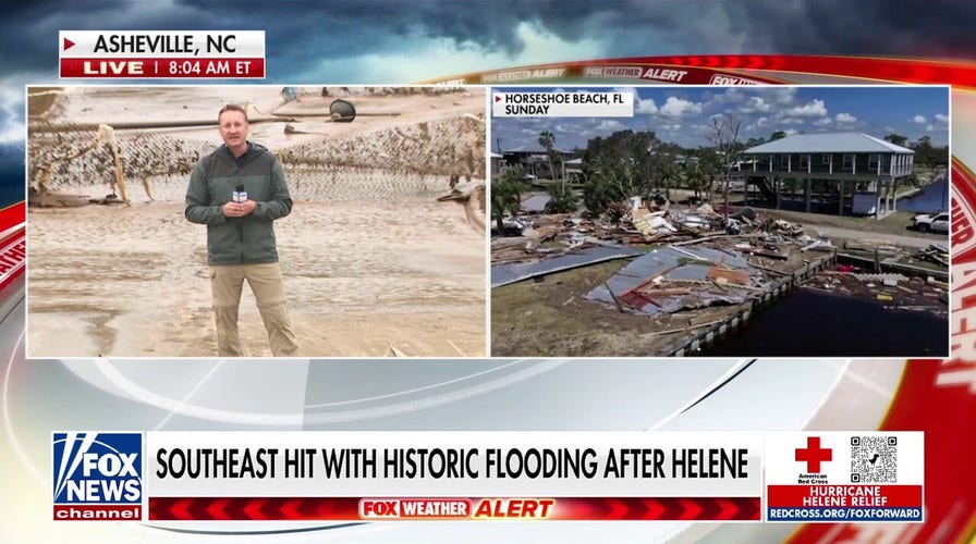 Death toll climbs from Hurricane Helene as more than 450k North Carolinians without power