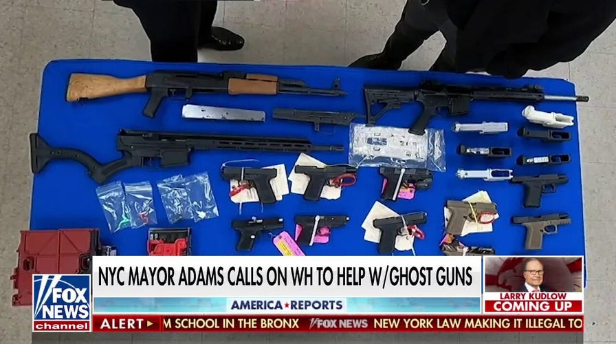 NYC mayor asks White House for help stopping ghost guns