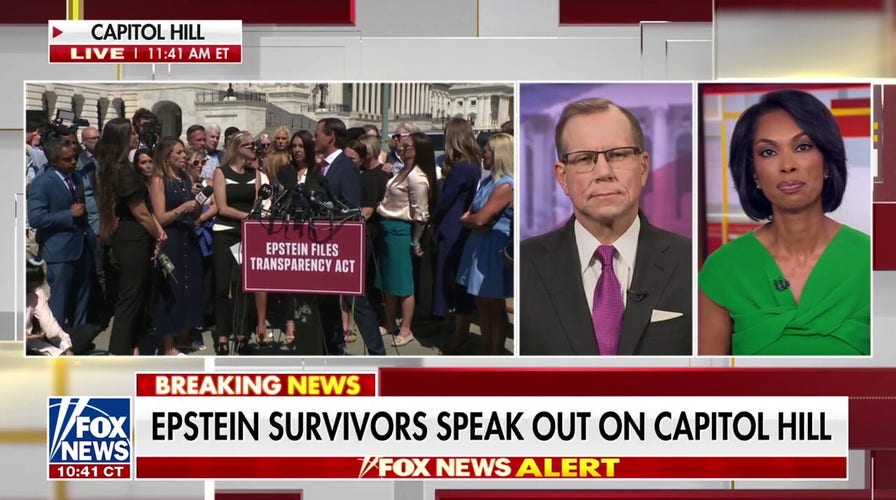 Epstein survivors speak out on Capitol Hill in renewed push for transparency