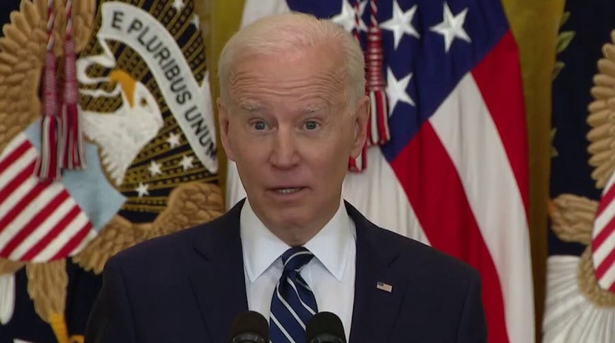 How did the media handle Biden's first White House press conference?