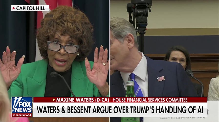 Maxine Waters battles Scott Bessent over artificial intelligence