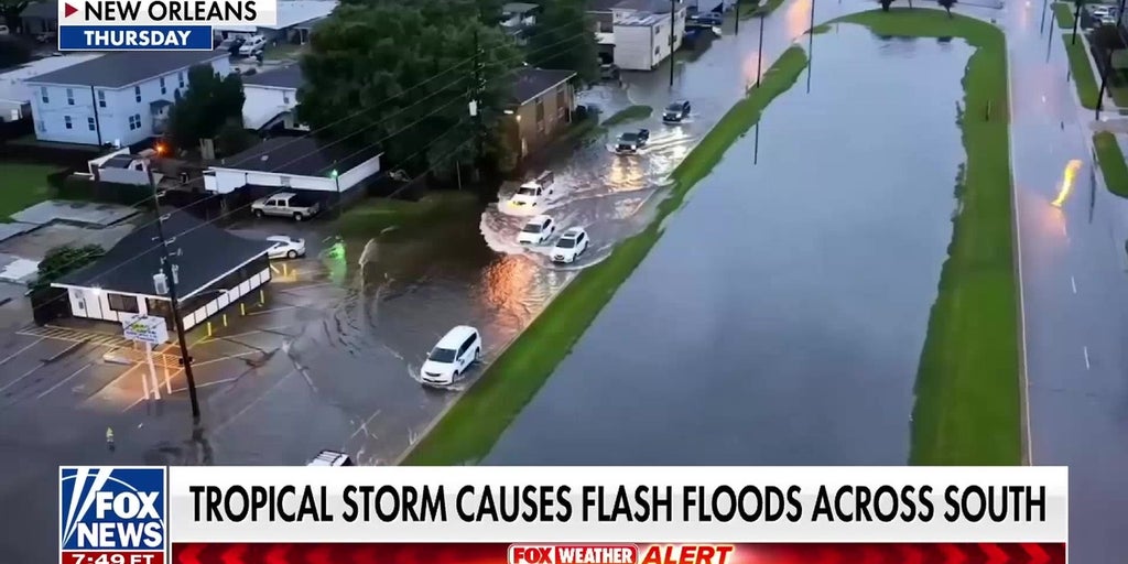 Tropical Storm Arthur causes flash floods and damage across the South