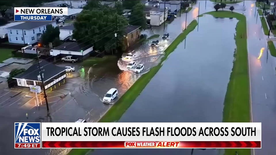 Tropical Storm Arthur causes flash floods and damage across the South