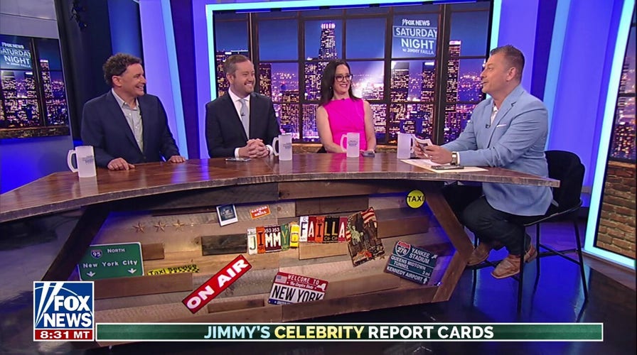 Jimmy Failla Hands Out Celebrity Report Cards On 'Fox News Saturday Night' 