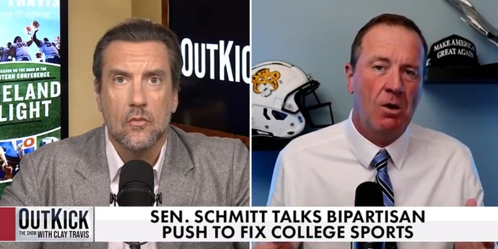 Clay Interviews Sen. Eric Schmitt on CFB Legislation | OutKick The Show w/ Clay Travis