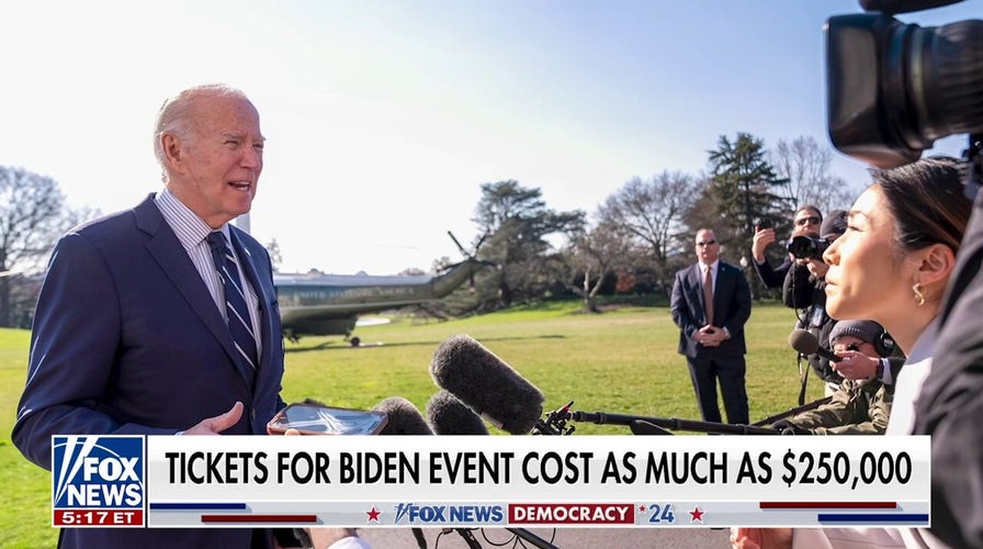 Tickets to Biden's 'big money' fundraisers cost as much as $250,000