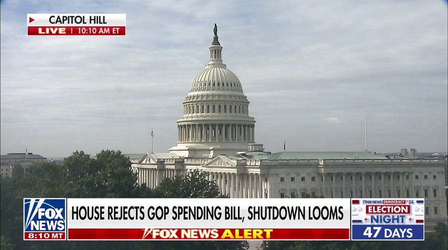 Shutdown looms after House rejects GOP spending bill