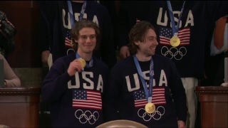 US Olympic men's hockey team receives standing ovation at State of the Union address