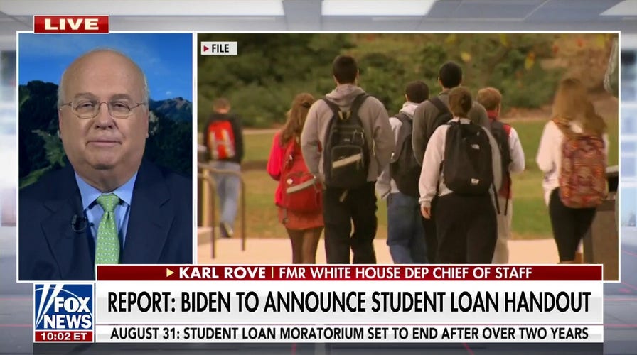 Biden student loan handout attempt to buy support: Rove