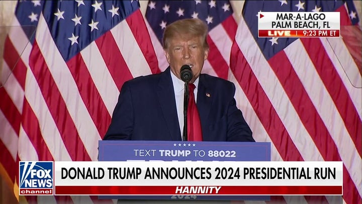 Donald Trump announces 2024 presidential candidacy