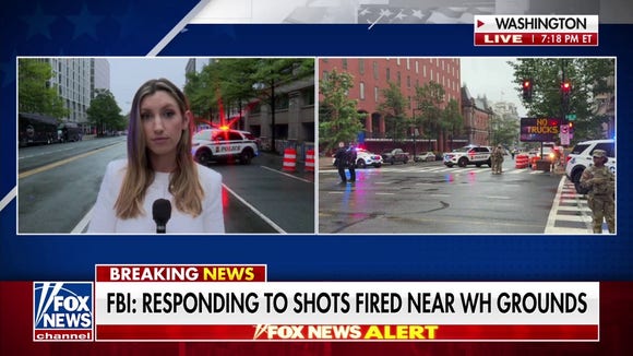 Gunshots heard outside White House, male suspect taken down by Secret Service