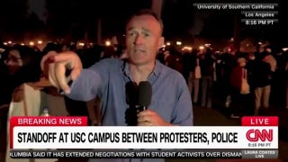 CNN reporter asks to cut report early as anti-Israel protesters surround him - Fox News