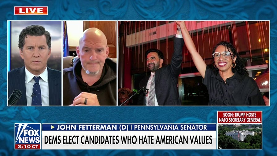 Sen. John Fetterman slams 'dirtbag left' anti-American candidates