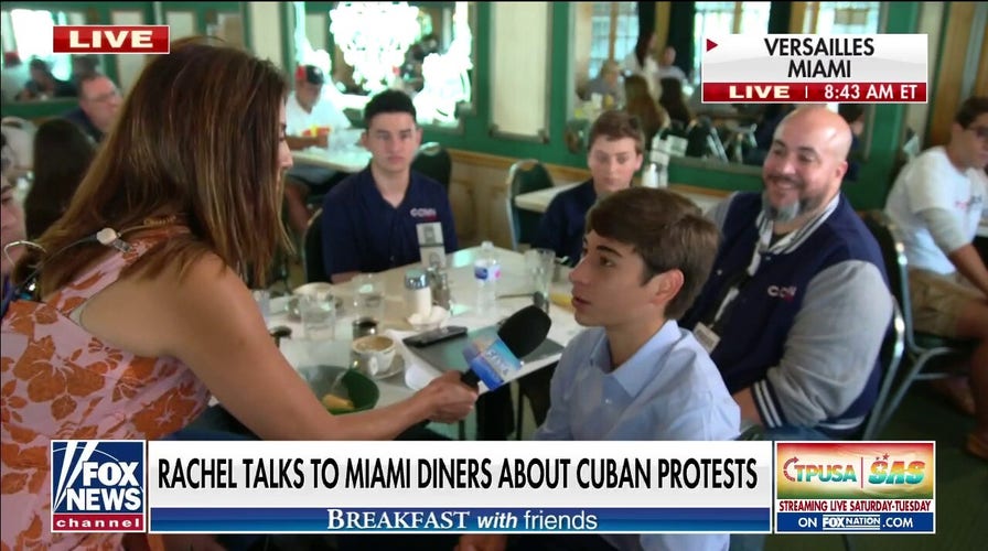 Miami diners call for action as protests continue in Cuba