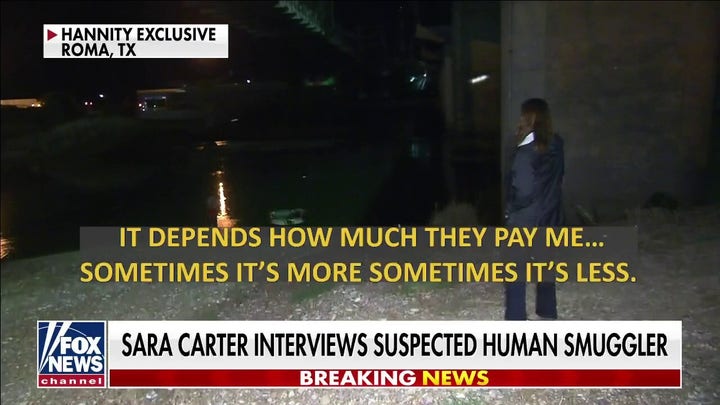 Sara Carter interviews suspected human smuggler crossing from Mexico