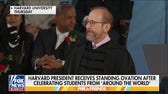 Harvard president takes shot at Trump in commencement speech