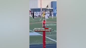 High school player ejected after hitting player holding American flag