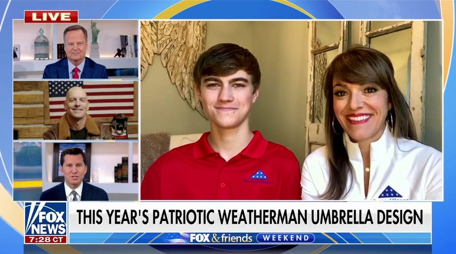 Weatherman Umbrella, Folds of Honor provide support to Gold Star Families