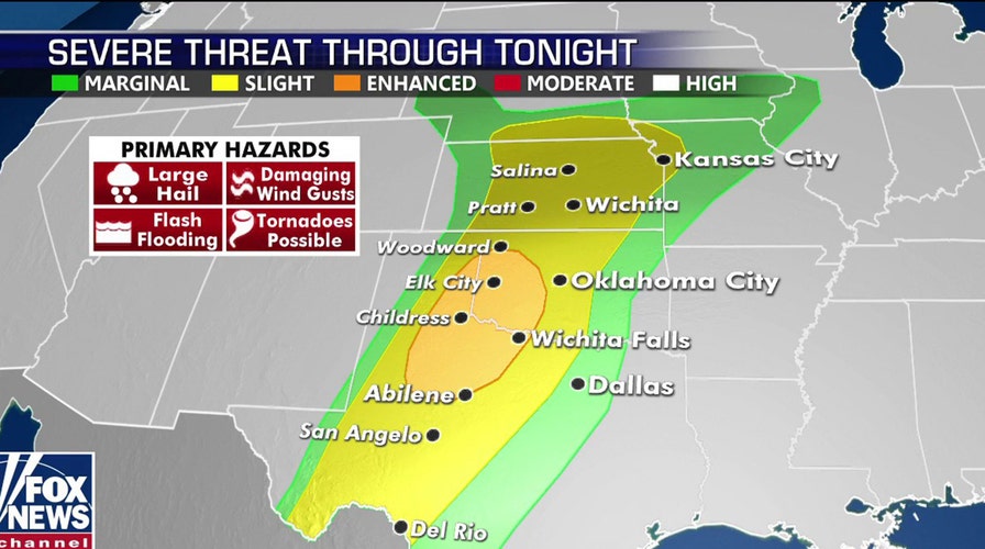 National forecast for Wednesday, May 13