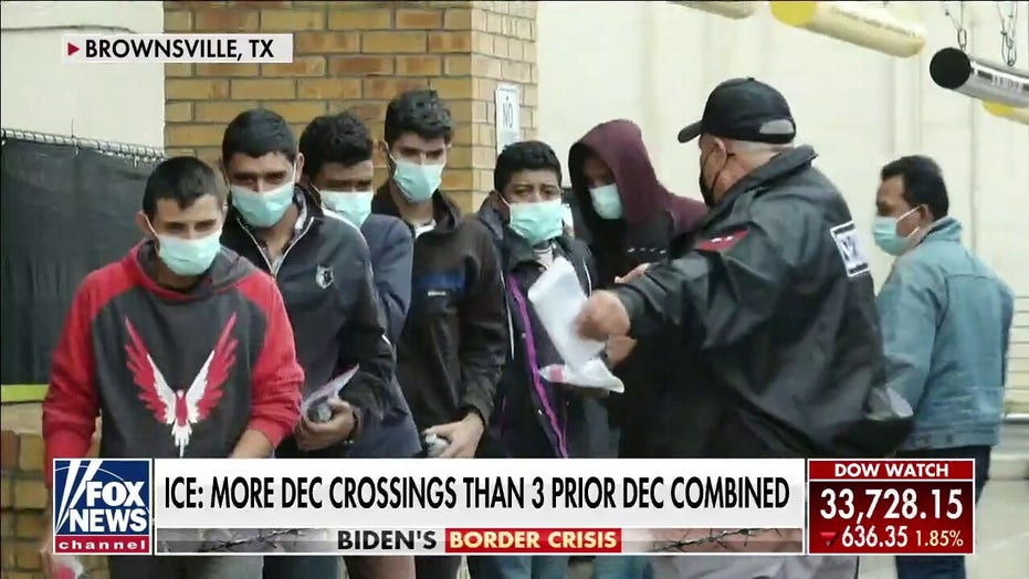 Fox News footage shows mass release of single adult migrants into US