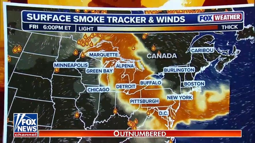 Canadian wildfire smoke chokes up Northwest US, triggers widespread air quality alerts
