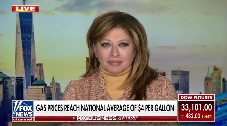 Bartiromo on gas prices hitting $4 a gallon: US should not rely on Russian oil