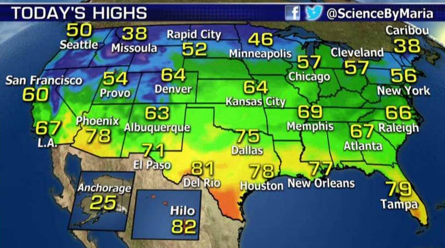 National forecast for Thursday, December 10