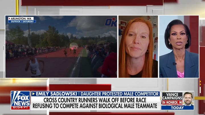 High school runners protest biological male's participation in girls’ races