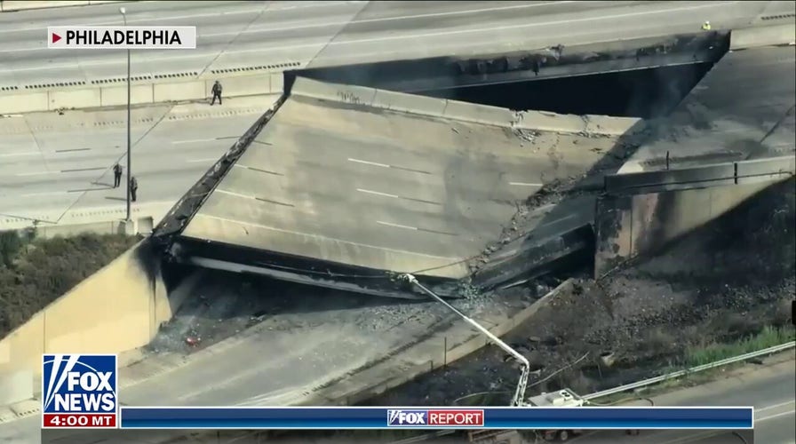 Philadelphia officials asking for patience as highway collapse shuts down major traffic route