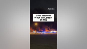 Smoke rises from US-run naval base in Bahrain