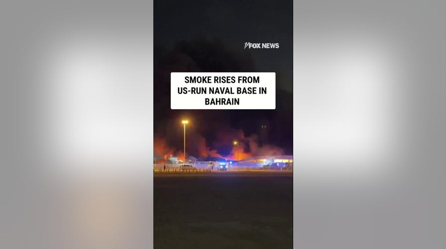Smoke rises from US-run naval base in Bahrain