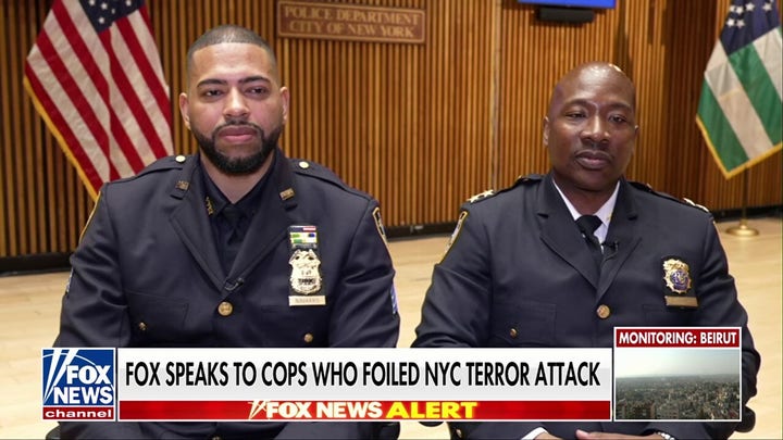 Hero NYPD officers speak to Fox News after foiling Gracie Mansion IED attack