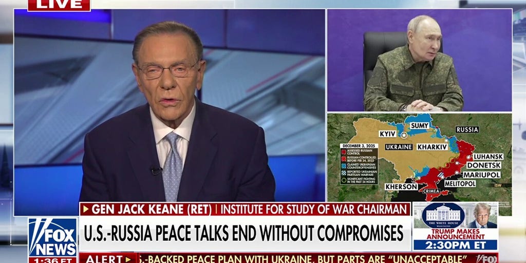 Gen Jack Keane: Putin still plans to ‘topple and take’ Ukraine after Trump