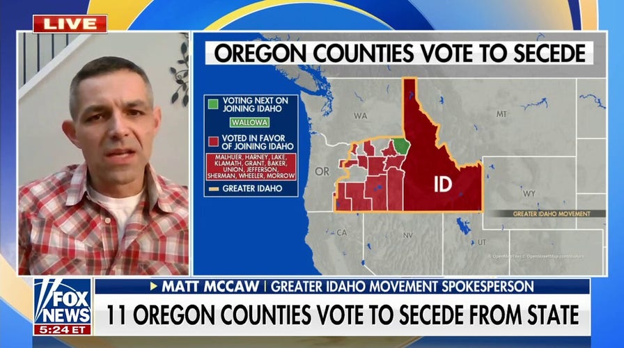 11 Oregon counties votes to secede from state