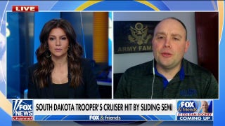 South Dakota trooper miraculously walks away after sliding semi hit cruiser - Fox News