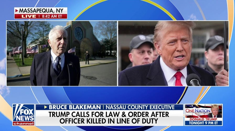 Bruce Blakeman recounts Trump's appearance at fallen NYPD officer's wake