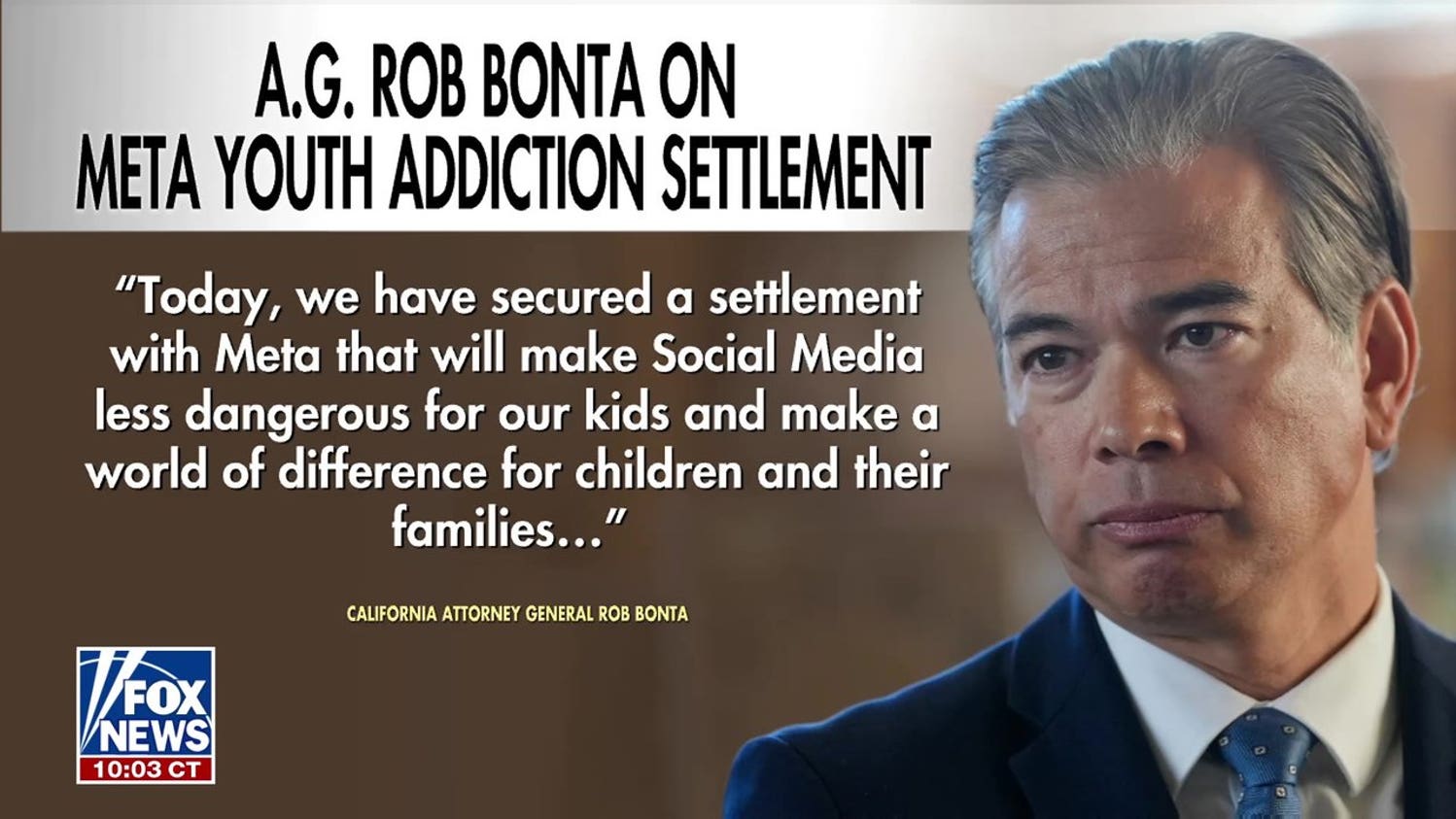 California AG addresses Meta settlement in landmark case