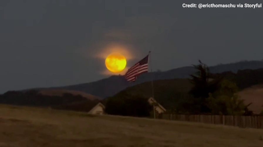 First supermoon of the year illuminates the sky above California skyline — see the stunning view! 