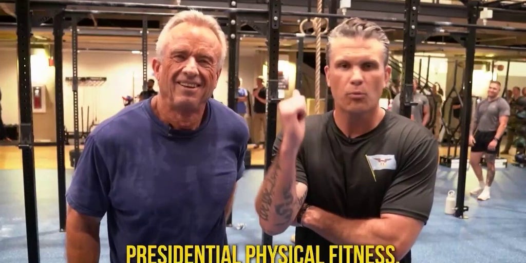 RFK Jr., Hegseth compete in workout challenge at DoD.