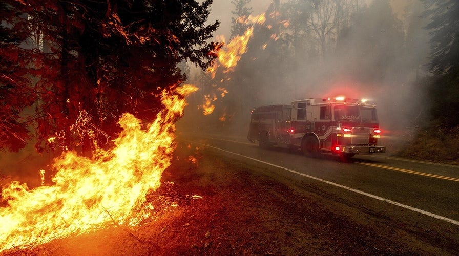 Rescue effort underway for over 60 people trapped by California Creek Fire