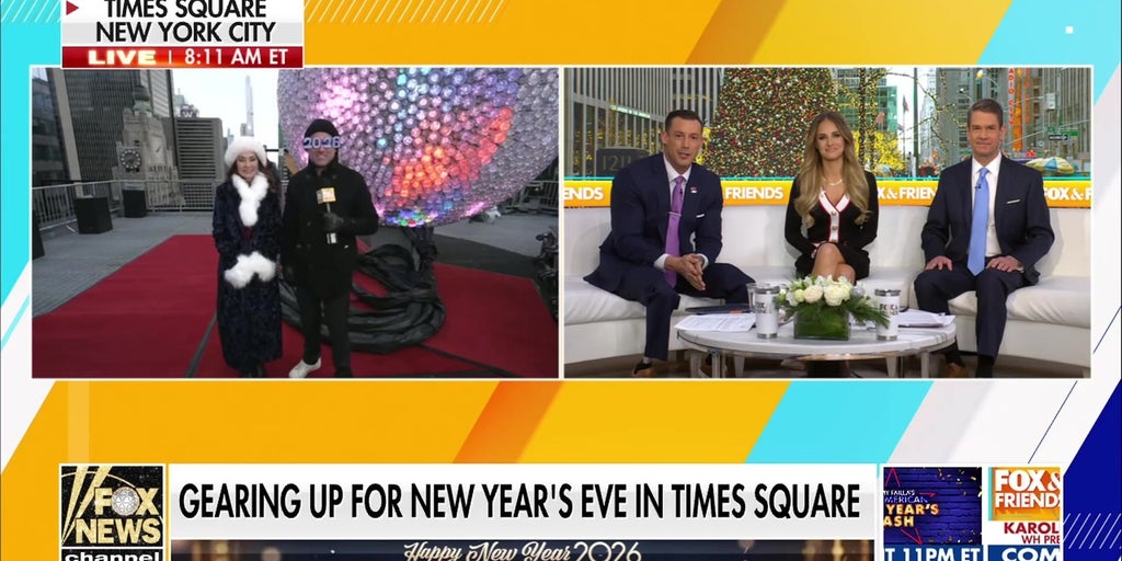 Times Square prepares for historic New Year's Eve, marking America's 250th birthday