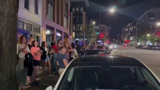 Protesters yell at DC police setting up checkpoint during Trump's crime crackdown